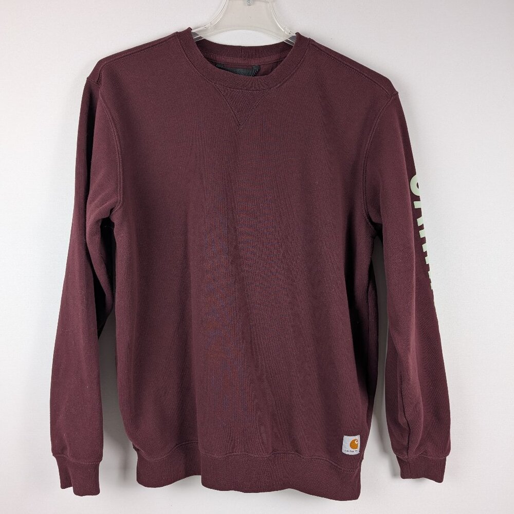Carhartt heavyweight Crewneck Sweatshirt Maroon/Wine - Medium